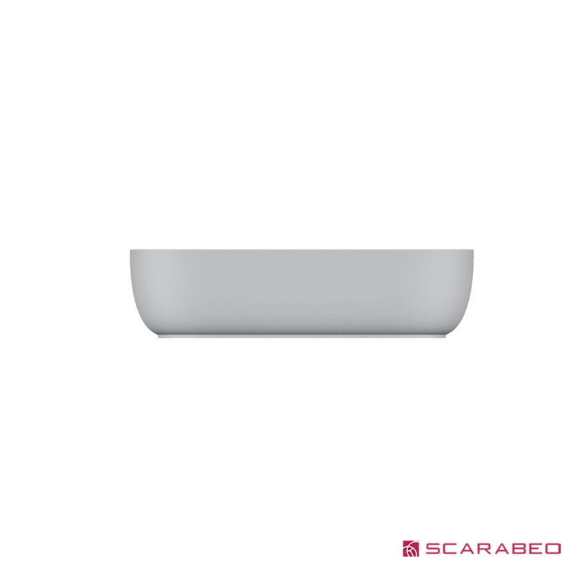 Νιπτήρας Πορσελάνης Glam56/R 56x38 (1 οπή) Scarabeo White - Image 3