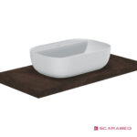 Νιπτήρας Πορσελάνης Glam56/R 56x38 (1 οπή) Scarabeo White - Image 4