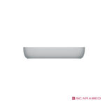 Νιπτήρας Πορσελάνης Glam 76x39 Scarabeo White - Image 3