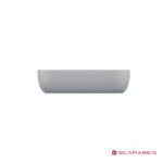 Νιπτήρας Πορσελάνης Glam 56x39 Scarabeo White - Image 3