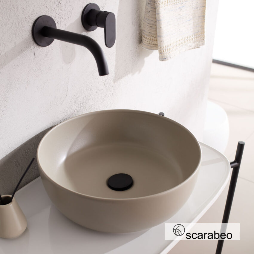 Νιπτήρας Πορσελάνης Glam Φ39 Scarabeo Sand - Image 3