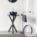 Νιπτήρας Πορσελάνης Glam Φ39 Scarabeo Ocean (blu) - Image 2