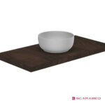 Νιπτήρας Πορσελάνης Glam Φ33 Scarabeo White - Image 4