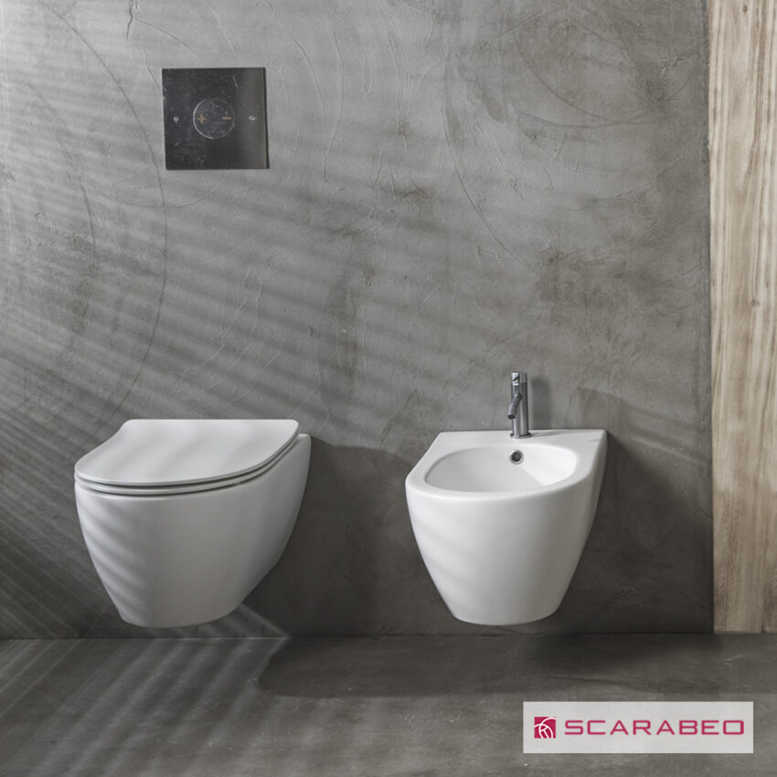 Λεκάνη Κρεμαστή MOON/50,5 Clean-Flush με κάλυμμα Slim Soft Close, Scarabeo Pearl (White Matt) - Image 3