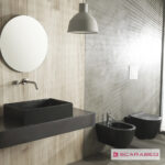 Λεκάνη Κρεμαστή MOON/50,5 Clean-Flush με κάλυμμα Slim Soft Close, Scarabeo (Black Matt) - Image 3