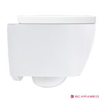 Λεκάνη Κρεμαστή MOON/45 Clean-Flush με κάλυμμα Slim Soft Close, Scarabeo White - Image 3