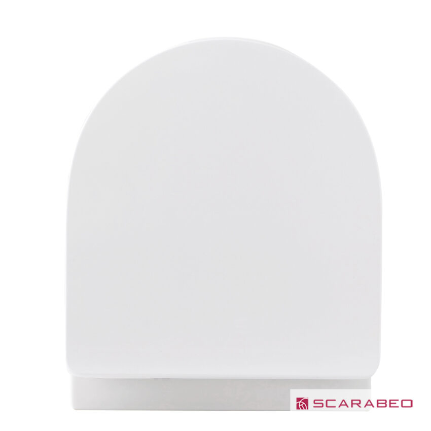 Λεκάνη Κρεμαστή MOON/45 Clean-Flush με κάλυμμα Slim Soft Close, Scarabeo White - Image 4