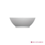 Νιπτήρας Πορσελάνης Luna 40φ (1 οπή) Scarabeo White - Image 3