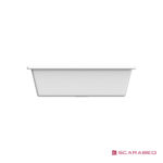 Νιπτήρας Πορσελάνης Gaia50 56x39,5 Scarabeo White - Image 3