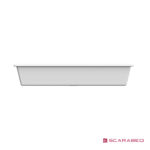 Νιπτήρας Πορσελάνης Gaia80 87,5x39,5 Scarabeo White - Image 3