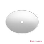 Νιπτήρας Πορσελάνης Neck 63x45 Scarabeo White - Image 2