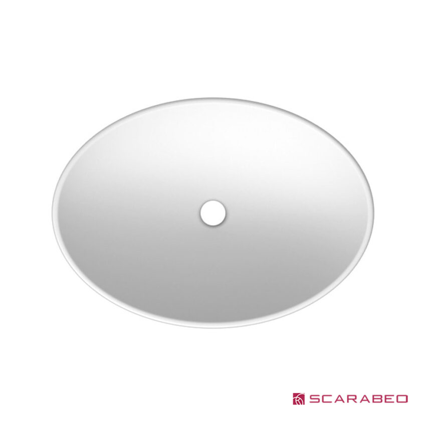 Νιπτήρας Πορσελάνης Neck 63x45 Scarabeo White - Image 2