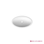 Νιπτήρας Πορσελάνης Planet 66x38,5 Scarabeo White - Image 2
