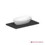 Νιπτήρας Πορσελάνης Planet 66x38,5 Scarabeo White - Image 3