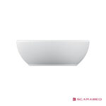 Νιπτήρας Πορσελάνης Planet 48x39 Scarabeo White - Image 3