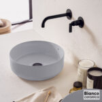 Νιπτήρας Πορσελάνης Φ36 Bianco Ceramica Stone Grey