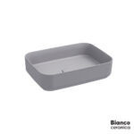 Νιπτήρας Πορσελάνης 50x36 Bianco Ceramica Stone Grey - Image 2