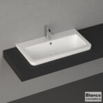 Νιπτήρας Πορσελάνης Urban 80x35 (1 οπή) Bianco Ceramica White - Image 3