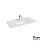 Νιπτήρας Πορσελάνης Flat 101,5x46,5 (1 οπή) Bianco Ceramica White