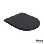 Κάλυμμα Λεκάνης LENTA Slim soft close Bianco Ceramica Black Matt