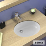 Νιπτήρας Πορσελάνης Υποκαθήμενος58x43,5 SEREL White - Image 2