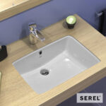 Νιπτήρας Πορσελάνης Υποκαθήμενος56x37,5 SEREL White - Image 2