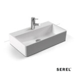 Νιπτήρας Πορσελάνης Tetra 60x35 (1 οπή) SEREL White - Image 3