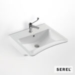 Νιπτήρας Πορσελάνης ΑΜΕΑ 67,5 x 55,5 SEREL White