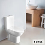 Λεκάνη Χαμηλής Πίεσης VELA με απλό κάλυμμα 9001, Serel White - Image 2