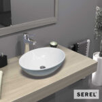 Νιπτήρας Πορσελάνης 55x41 SEREL White - Image 3