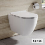 Λεκάνη Κρεμαστή SMART56/52 Rimless με κάλυμμα Slim Soft Close 9001SC, Serel White