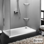 Ντουζιέρα Ακρυλική Παραλληλόγραμμη 140x80 extra-flat Φ90 Sirene White - Image 2