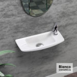 Νιπτήρας Πορσελάνης 44x20 Bianco Ceramica White