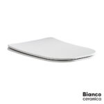 Κάλυμμα Λεκάνης DL110 DL120 Slim Soft Close, Bianco Ceramica White