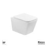 Λεκάνη Κρεμαστή LEXA/52,5 Rimless με κάλυμμα Slim Soft Close 9630SC, Bianco Ceramica White