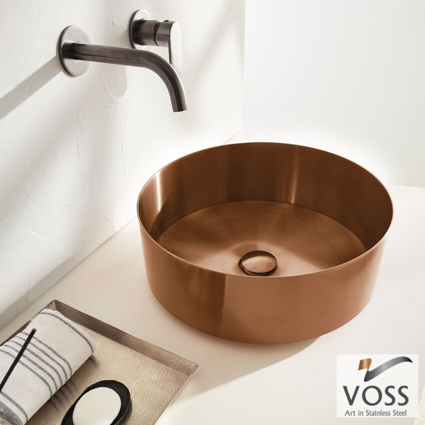 Νιπτήρας Milo Φ40 voss Inox PVD Rose-Gold Brushed - Image 2