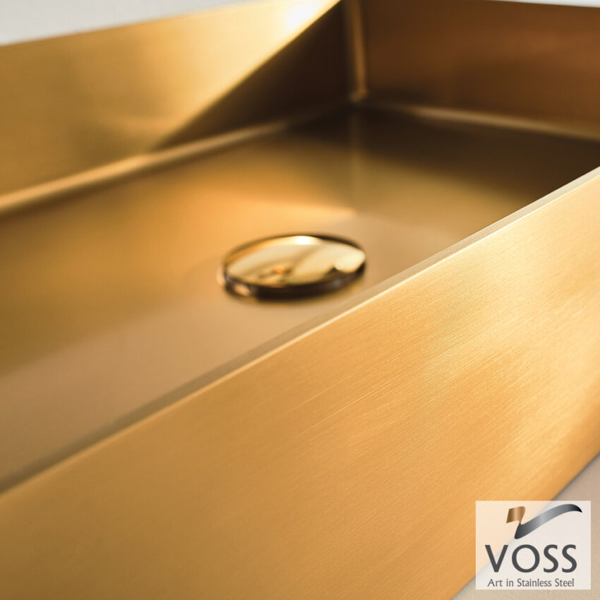 Νιπτήρας Αldo 55x38 voss Inox PVD Brushed Gold - Image 2