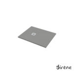 Ντουζιέρα Cast Marble (Χυτό μάρμαρο) με Βαλβίδα Slate 100 x 80 Sirene Beton Matt