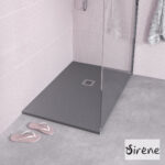 Ντουζιέρα Cast Marble (Χυτό μάρμαρο) με Βαλβίδα Slate 120 x 80 Sirene Beton Matt - Image 2