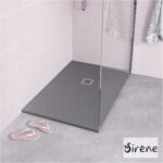 Ντουζιέρα Cast Marble (Χυτό μάρμαρο) με Βαλβίδα Slate 140 x 80 Sirene Beton Matt - Image 2