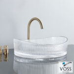 Νιπτήρας Γυάλινος CAVO 50x37,5 VOSS Glass Clear