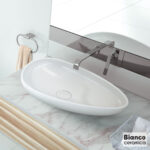ΝΙΠΤΗΡΑΣ MONZA 58x37 BIANCO CERAMICA WHITE