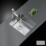 Νεροχύτης Κουζίνας Ανοξείδωτος Υποκαθήμενος linear Plus 34x40 Αpell Inox Λείο - Image 2