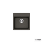 Νεροχύτης Κουζίνας Γρανίτη Manhattan 49x51 Schock Cristalite Asphalt Granite