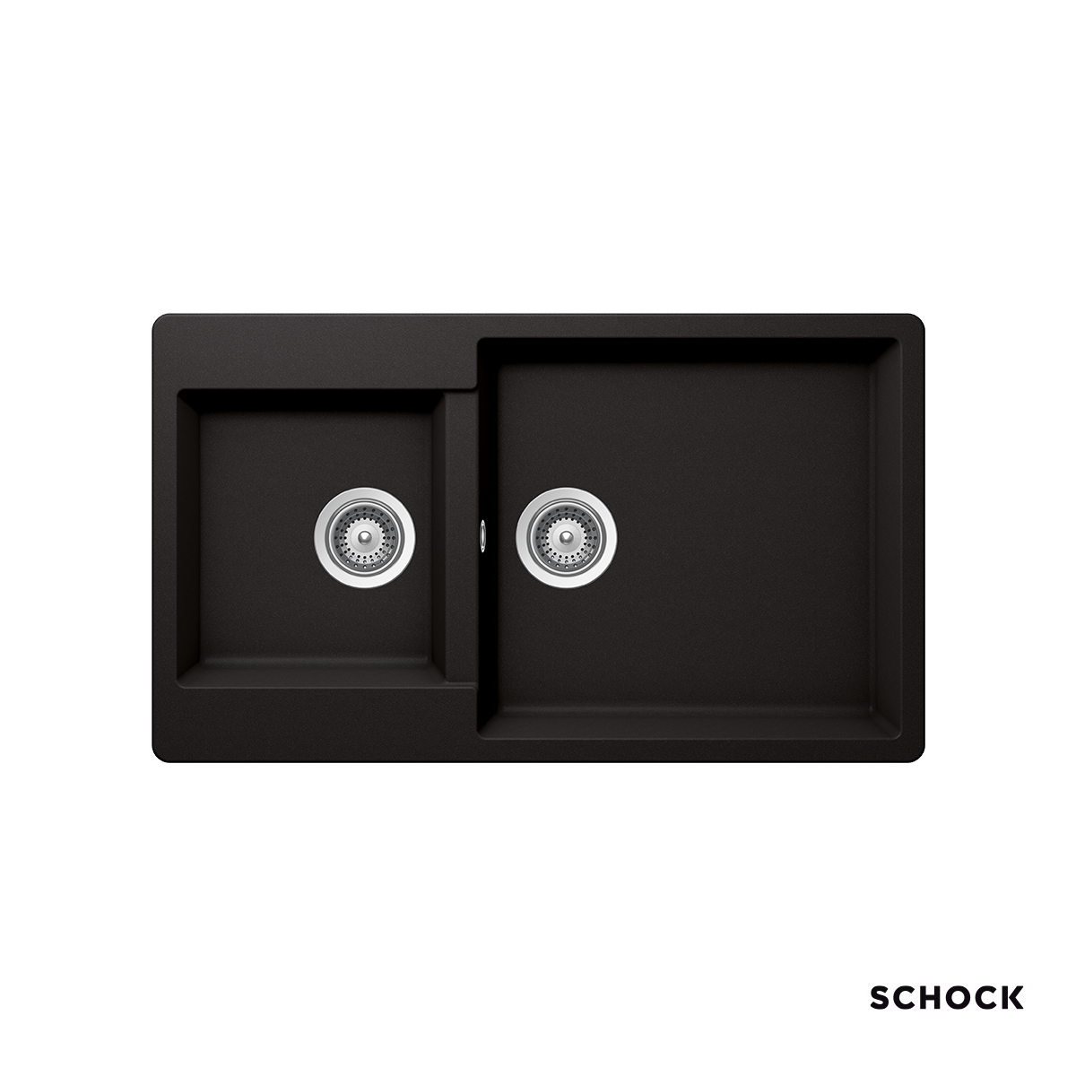 Νεροχύτης Κουζίνας Γρανίτη Element 86x50 Schock Cristalite Nero Granite Νεροχύτης Κουζίνας Γρανίτη Element 86x50 Schock Cristalite Nero Granite - Image 1