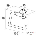 Χαρτοθήκη χωρίς Κάλυμμα URBAN Geesa White - Image 2