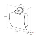 Χαρτοθήκη με Κάλυμμα tune Geesa Brass Brushed Black - Image 2