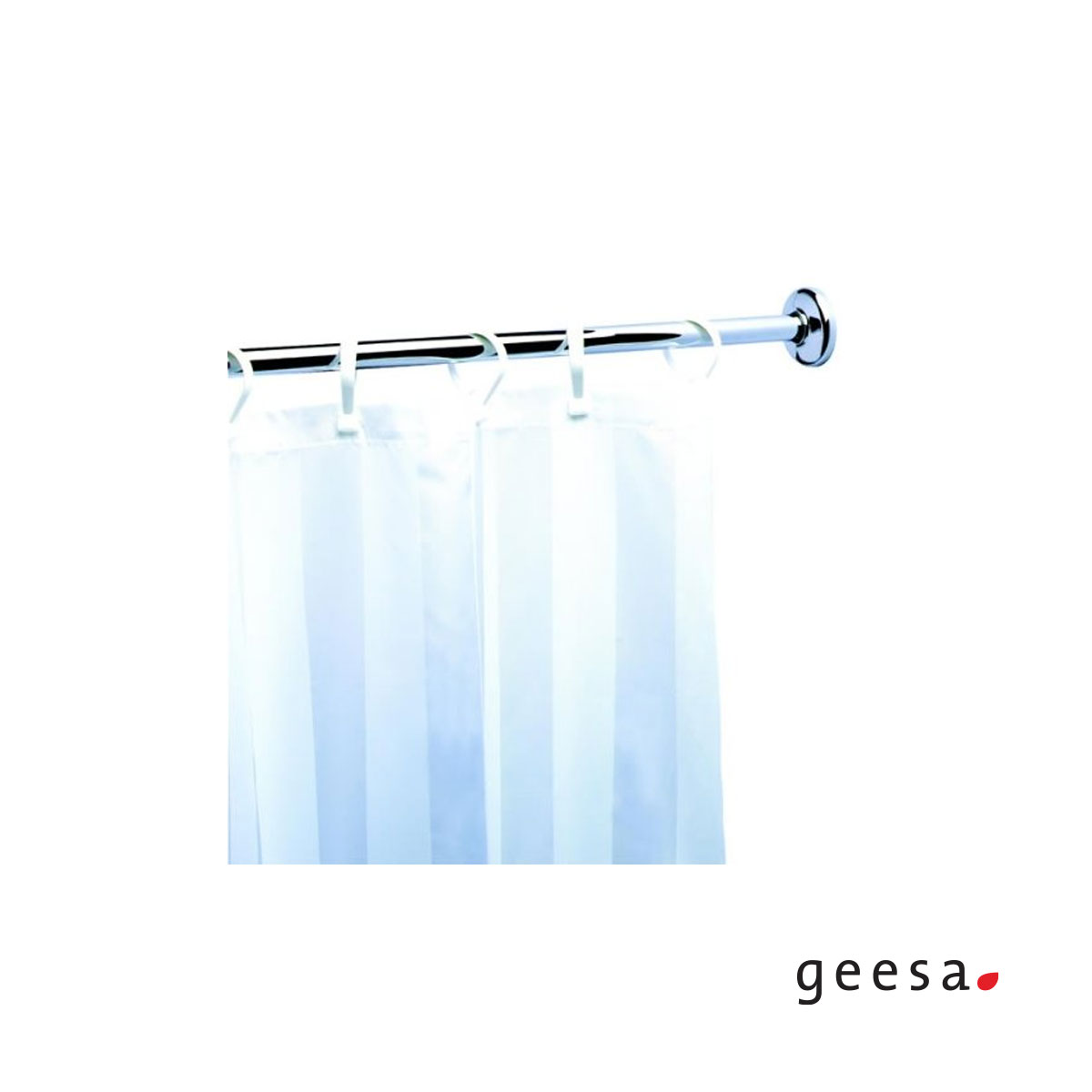 ΒΕΡΓΑ ΚΟΥΡΤΙΝΑΣ ΜΠΑΝΙΕΡΑΣ 230CM GEESA CHROME ΒΕΡΓΑ ΚΟΥΡΤΙΝΑΣ ΜΠΑΝΙΕΡΑΣ 230CM GEESA CHROME - Image 1