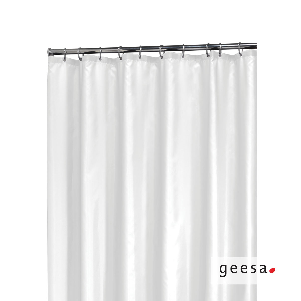 Κουρτίνα ντους madeira polyester 180x200 εκ. Geesa White Κουρτίνα ντους madeira polyester 180x200 εκ. Geesa White - Image 1