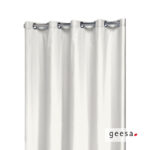 Κουρτίνα ντους coloris polyester/cotton 180x200 εκ. Geesa White